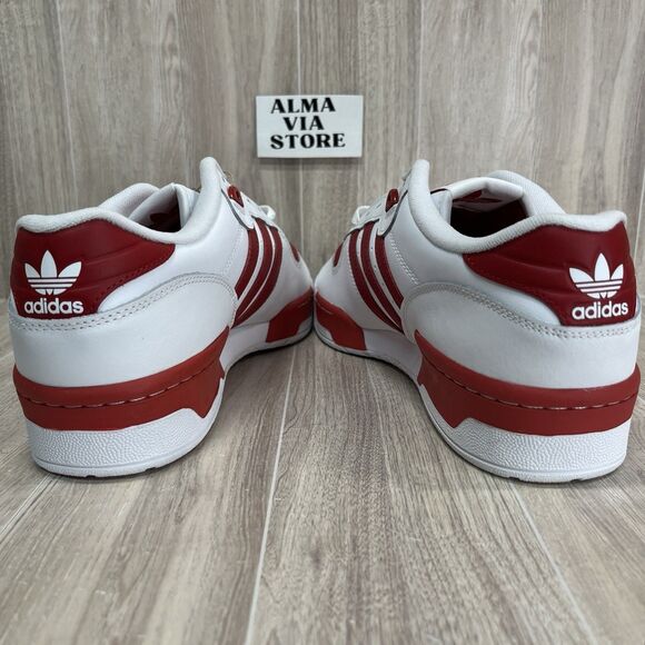 Adidas Originals Rivalry Low White Team Power Red Gym Sneakers GZ9793 Mens Sz 11 - Picture 6 of 9